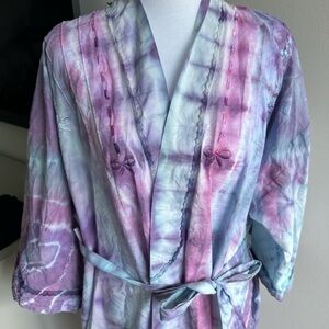 Tie-Dye Kimono Robe